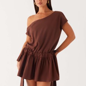 Ettie Mini Dress - Chocolate