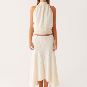 Evaden Backless Top - Ivory