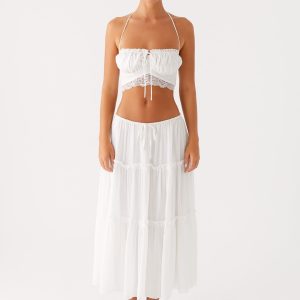 Evi Midi Skirt - Ivory