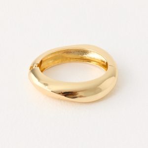 Faded Bloom Bangle - Gold