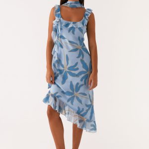 Fariday Midi Dress - Opulent Blue