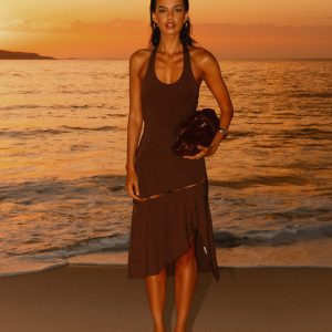 Fast Times Midi Dress - Chocolate