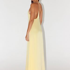 Fine Line Maxi Dress - Yellow