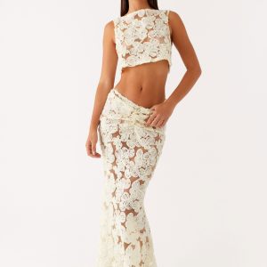 Fiorella Floret Maxi Skirt - Yellow