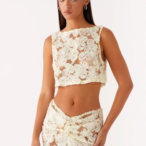 Fiorella Floret Top - Yellow