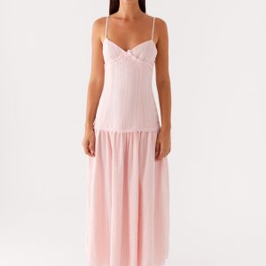 Found You Midi Dress - Pink