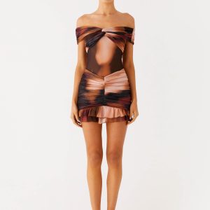 Frances Mini Dress - Black Gradient