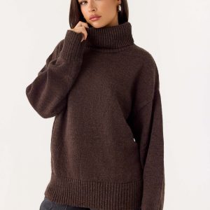 Gabrielle Knit Sweater - Chocolate
