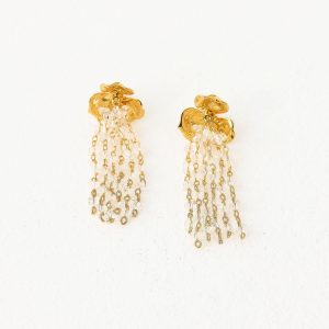 Golden Bloom Earrings - Gold