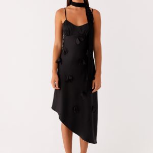 Goldie Midi Dress - Black