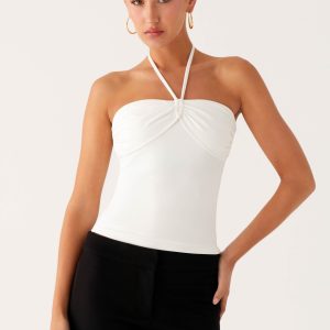 Good Thing Halter Top - White