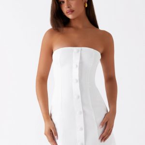 Good Lies Mini Dress - White