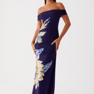 Got Your Attention Maxi Dress - Navy