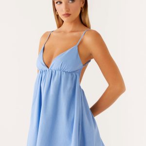 Greer Mini Dress - Blue