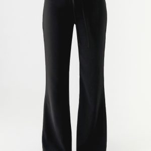 Houston Tie Front Pants - Black