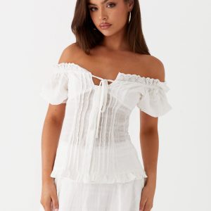 Hundred Percent Mini Skirt - White