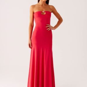 Hurts Like Hell Maxi Dress - Pink