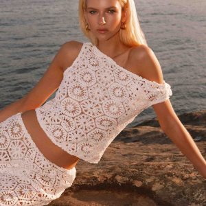 Ibiza Crochet Top - Ivory