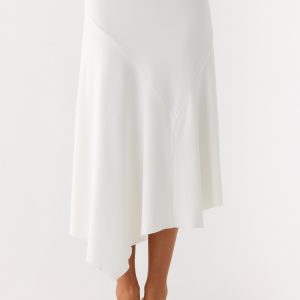 Ignite It Midi Skirt - White