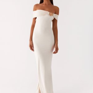 Illusion Maxi Dress - Ivory