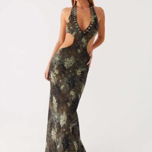 Indra Maxi Dress - Cyber Floral