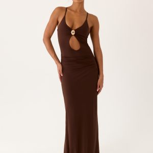 Inez Maxi Dress - Chocolate