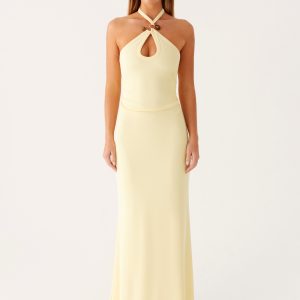 Instant Attraction Maxi Dress - Yellow