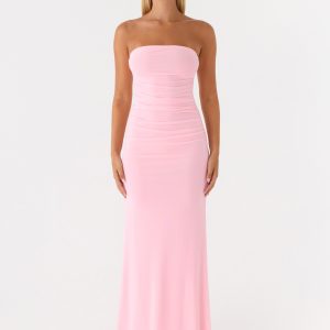 Iroha Strapless Maxi Dress - Pink