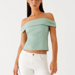 Jairo Linen Top - Sage