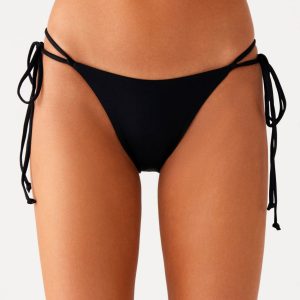 Jaiya Tie Bikini Bottom - Black