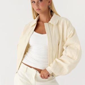 Jameson Bomber Jacket - Ivory