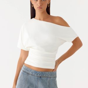 Janni Off Shoulder Top - White