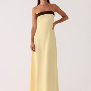 Jiana Maxi Dress - Baby Yellow