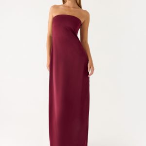 Jiana Maxi Dress - Merlot