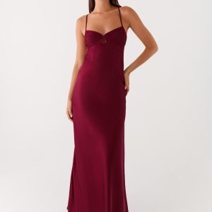 Joanie Maxi Dress - Maroon