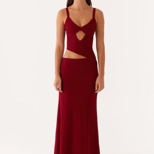 Jocelyn Maxi Dress - Maroon