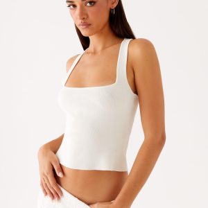 Johanna Knit Top - White