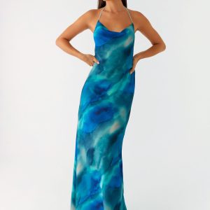 Journey Maxi Dress - Blue Tie Dye