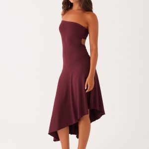 Juliana Midi Dress - Mulberry