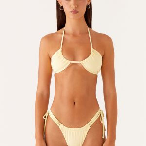Juni Bikini Top - Pastel Yellow