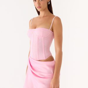 Kalila Corset Mini Dress - Pink