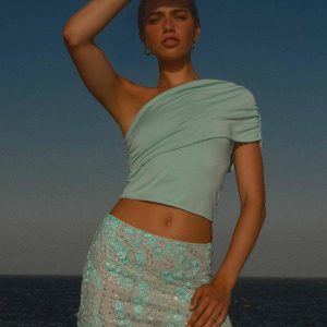 Kandi Mini Skirt - Mint