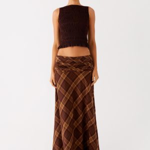 Karolina Maxi Skirt - Plaid