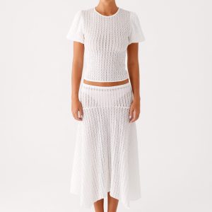 Katta Midi Skirt - Ivory