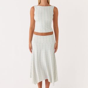 Katta Midi Skirt - Vintage Stripe