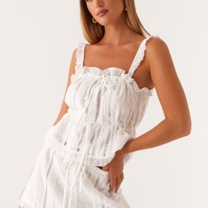 Kaya Cami Top - White