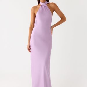 Keena Scarf Maxi Dress - Lavender
