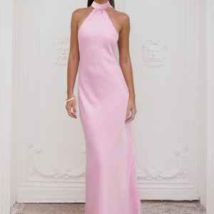 Keena Scarf Maxi Dress - Pink
