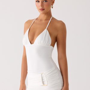 Keep A Beat Mini Dress - Ivory