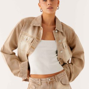 Khalil Denim Jacket - Tan